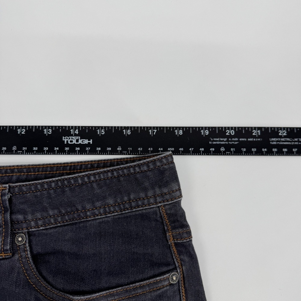 Prana Slim Fit Bridger Jeans Mens 35x32 Dark Wash Blue Organic Cotton M4BD32315 - Picture 8 of 10